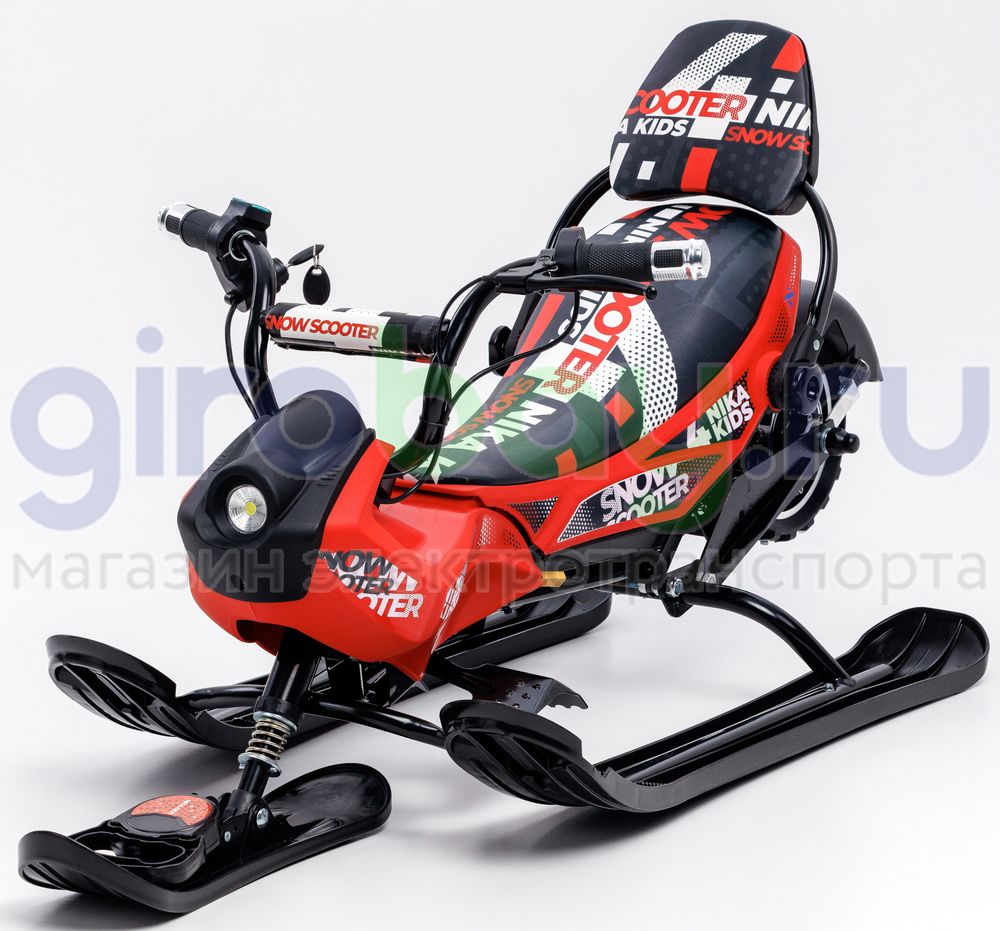 Детский электроснегокат BARS Arctic - Красный фото №1