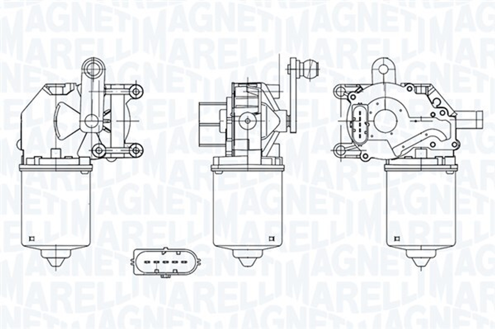 MAGNETI MARELLI - 064050002010-MAN - Wiper Motor