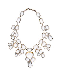 Колье-винтажное, прозрачные камни