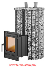 Печь для бани Эверест "Steam Master 38 ЧУГУН" Ламель Пироксенит Элит, S-20