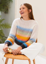 Джемпер спицами "Silkhair"