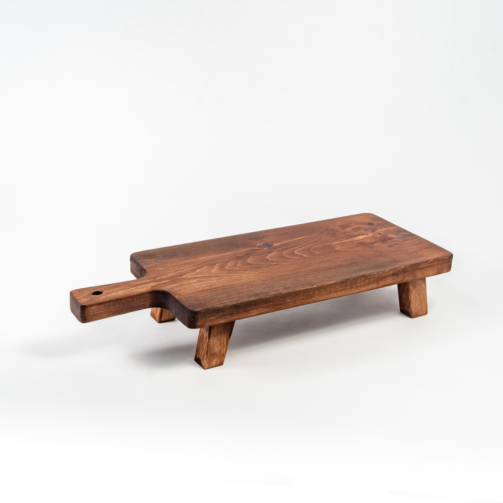 Деревянная сервировочная  доска для подачи блюд и закусок из древесины кедра. Art of Siberia. RD13