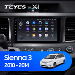 Teyes X1 9" для Toyota Sienna 2010-2014