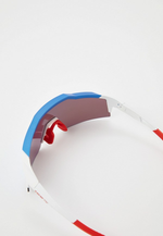 Спортивные очки с диоптриями 100% Speedcraft SL / Total Energies Team Matte White/ / Metallic HiPER Blue ML Mirror Lens