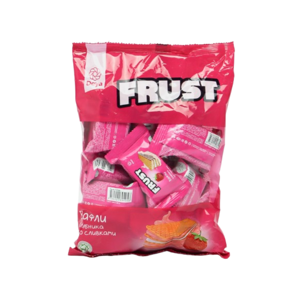 Вафли FRUST клубника со сливками 250 гр