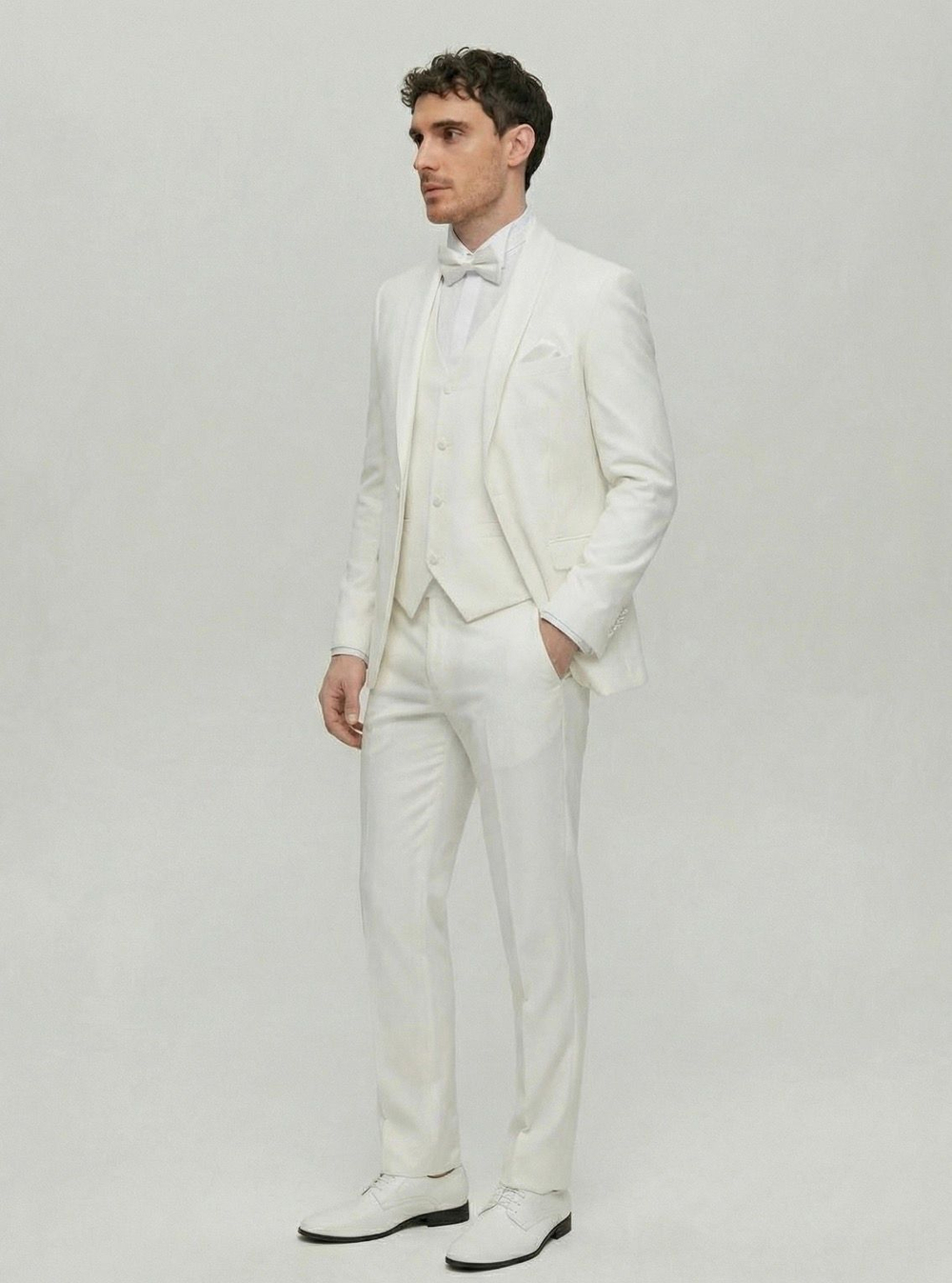 Мужской смокинг (белый) А57