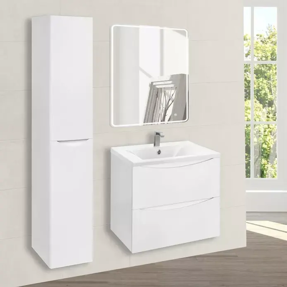 База под раковину Mia 600 подвесная, 2 выкатных ящика soft close, G.White, , шт