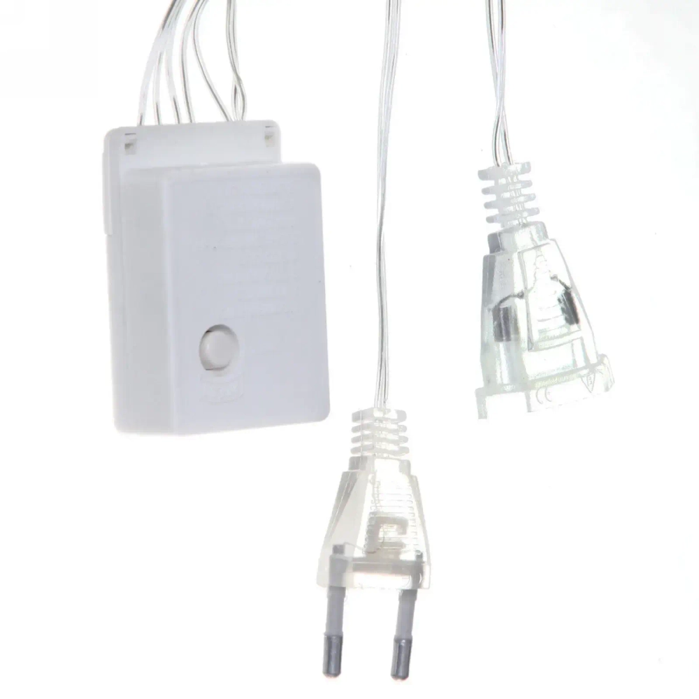 Гирлянда для дома 2,5 м*50 см 40 лампы LED «Сосулька», Синий (8 шт), 8 режимов