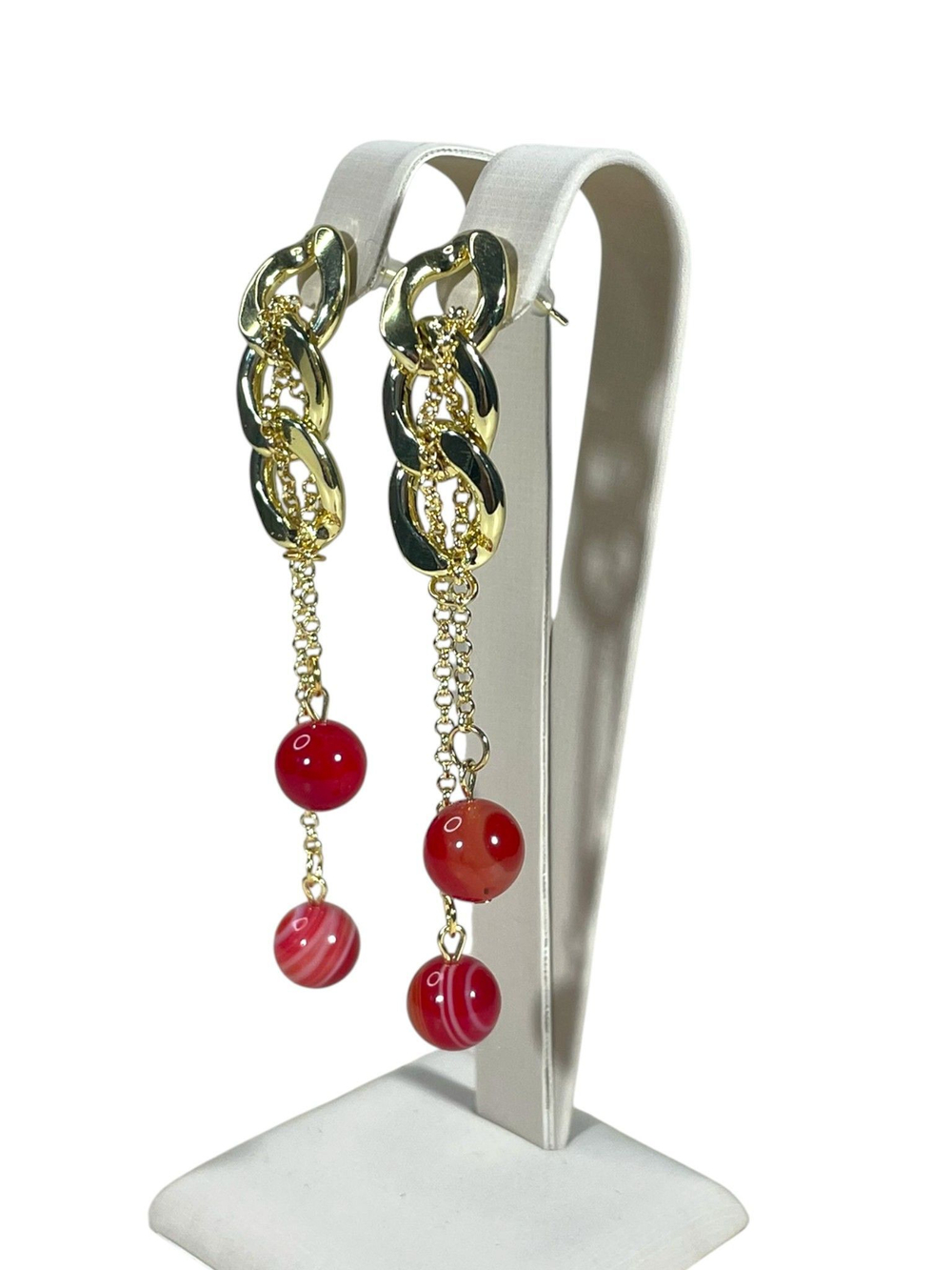 Серьги Цепь с подвесками