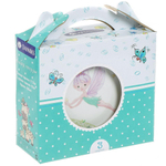 Набор посуды керам, 3 шт, Феечка, тар 17.5см,сал 15см,круж 230мл, Daniks, C644