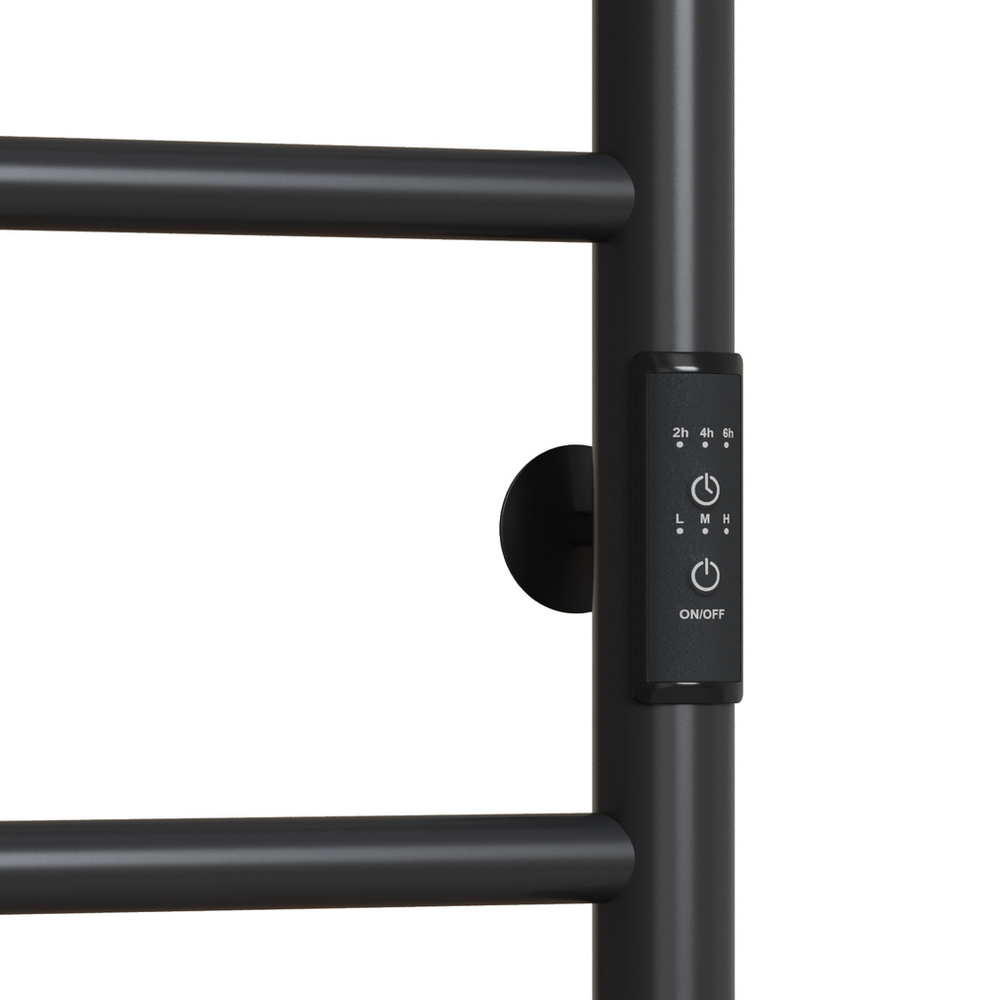 Полотенцесушитель MIXLINE VEGA  60х50 (таймер, 201 Вт, 4 перекладины) электрический ЧЕРНЫЙ