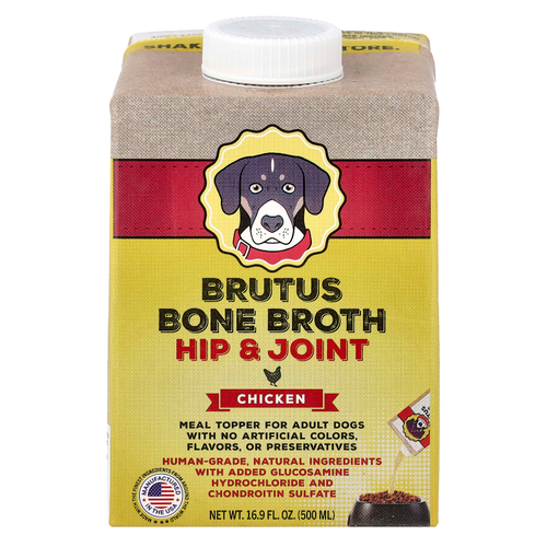 Brutus Bone Broth, добавка для бедер и суставов, для взрослых собак, курица, 500 мл (16,9 жидк. унции)
