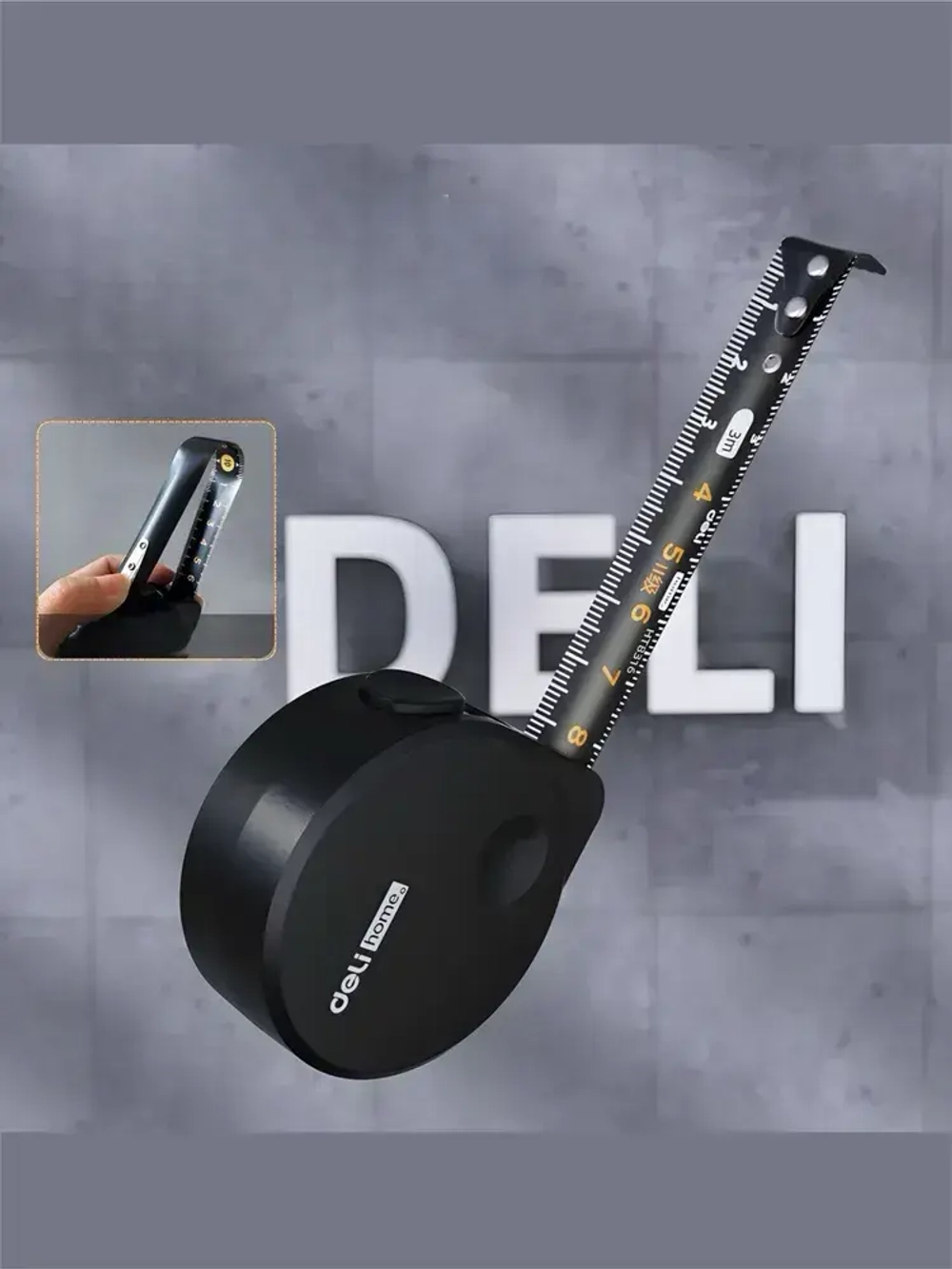 Рулетка строительная Xiaomi Deli Home (5 метров), рулетка из карбоновой стали