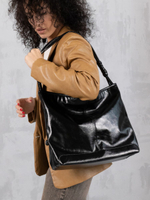 GERA Сумка женская на плечо, шоппер, экокожа глянцевая