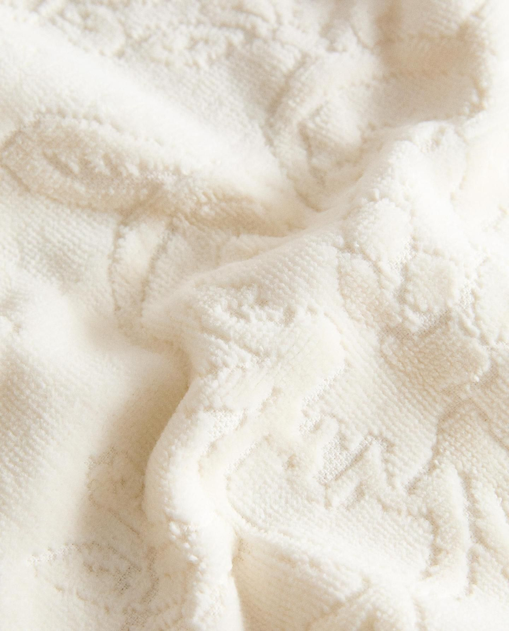 Zara Home - Набор полотенец для рук с бахромой (комплект из 3 предметов)), бежевый, 30х30 см