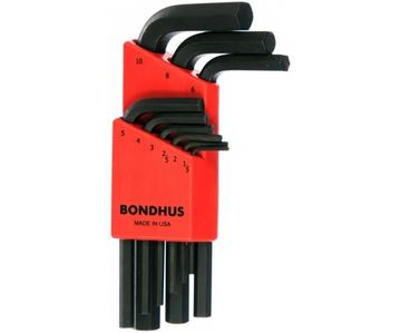 Набор из 9 черных ключей BONDHUS S 1.5-10mm 12299