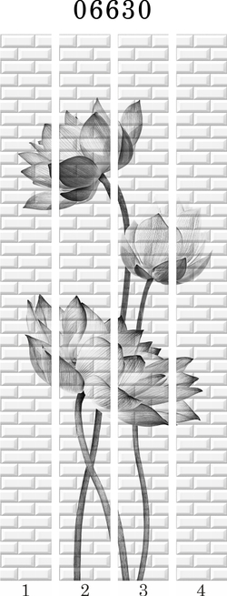 Панель ПВХ фотопечать 3D Panda Таинственный сад 2700х250 мм