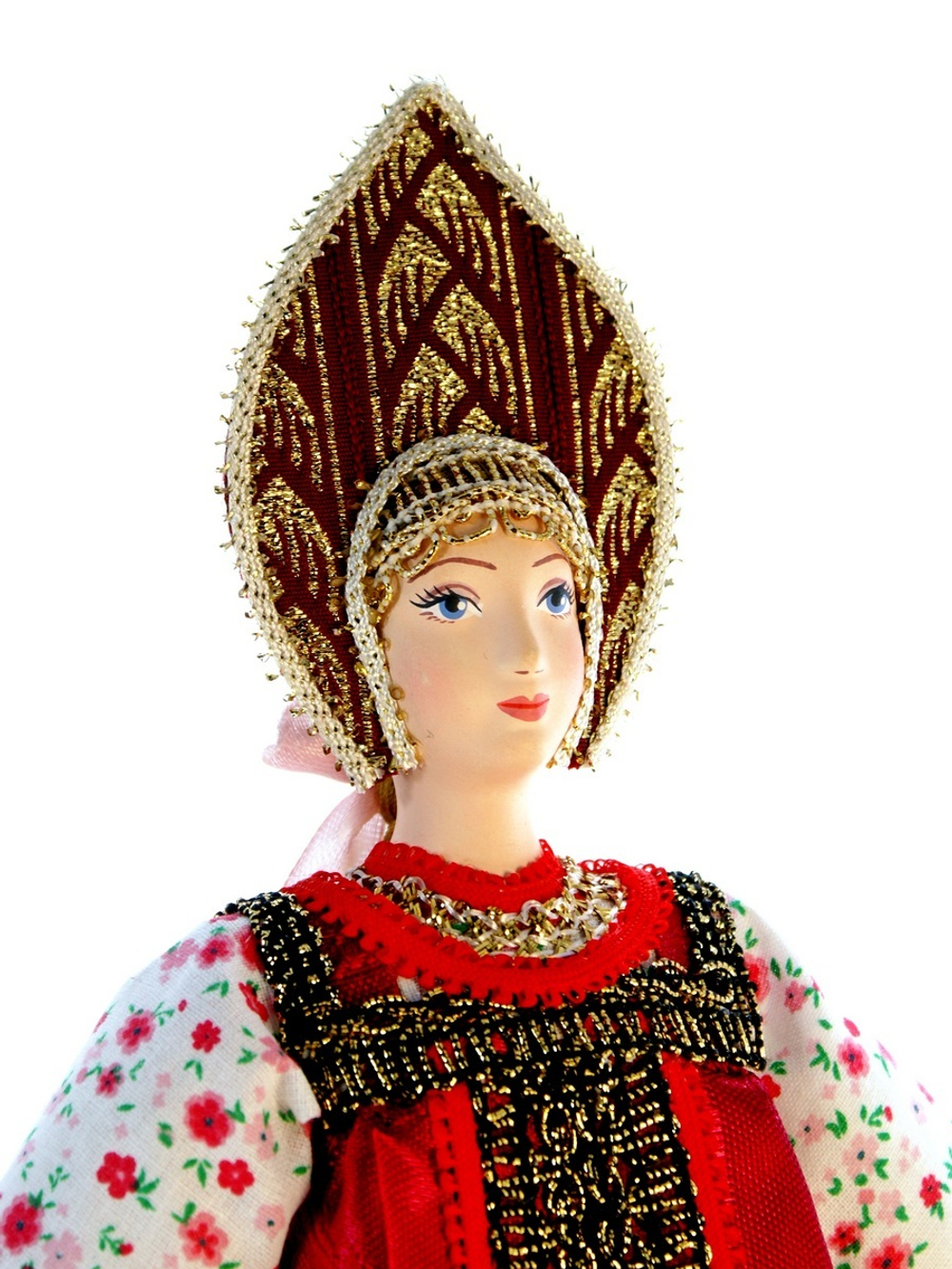 Кукла коллекционная Акулина в народном летнем костюме.