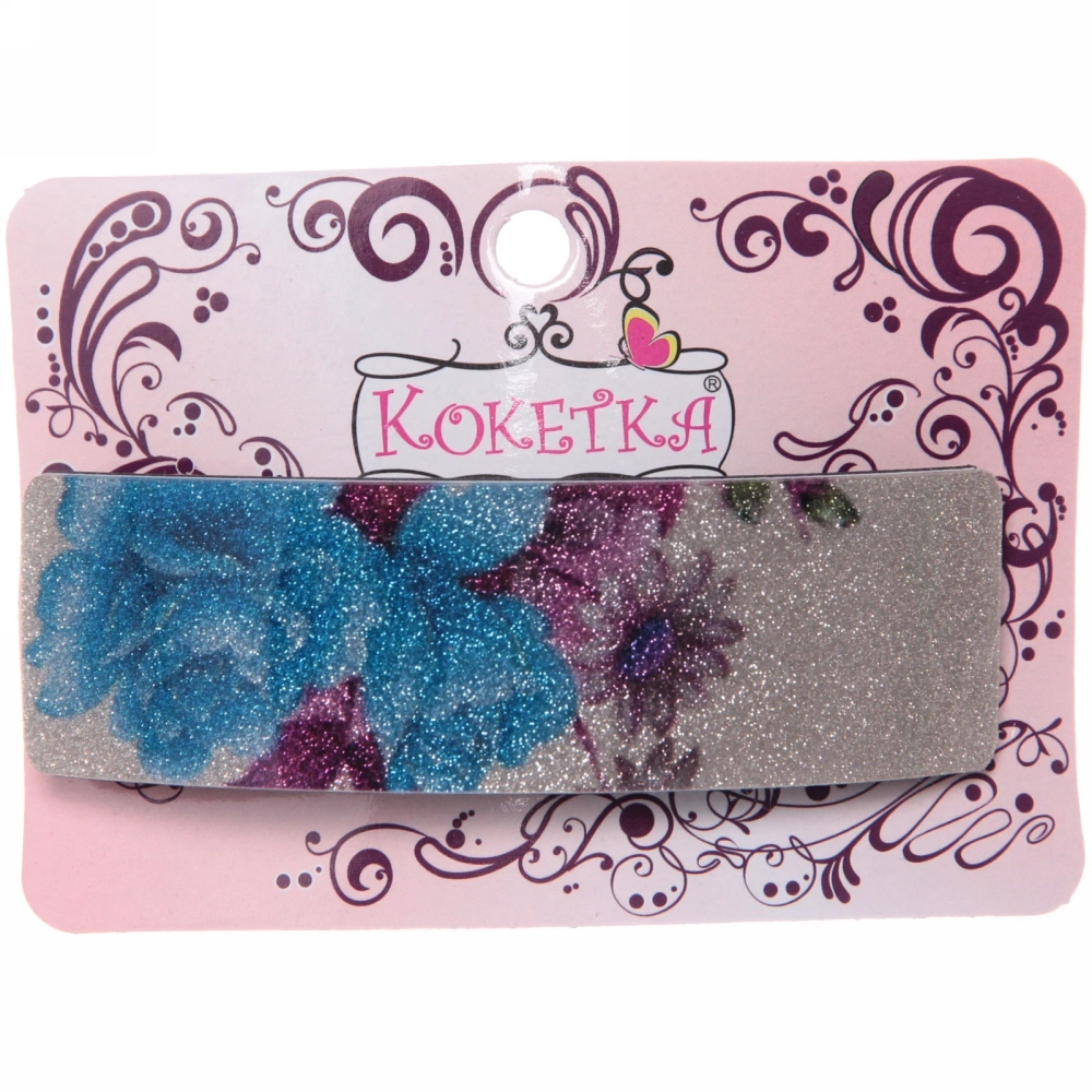 Заколка автомат «Women's style - Элла», 9,5*2,5см, микс 6 цветов