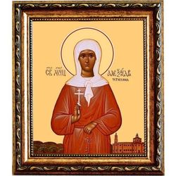 Александра Устюхина мученица. Икона на холсте.