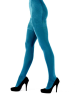 Бархатистые колготки Coloured Opaques (Размер: S) (Цвет: синий)
