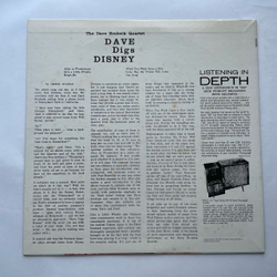 Винтажная виниловая пластинка LP The Dave Brubeck Quartet Dave Digs Disney (Япония 1979) (Без Оби)