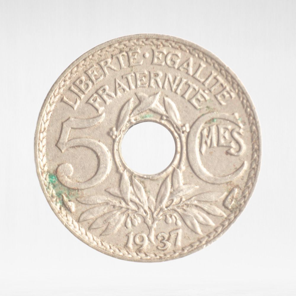France, 5 Centimes 1937, VF