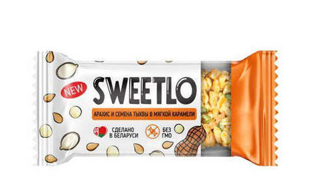 Козинаки "SWEETLO" Арахис и семена тыквы в мягкой карамели Красный пищевик