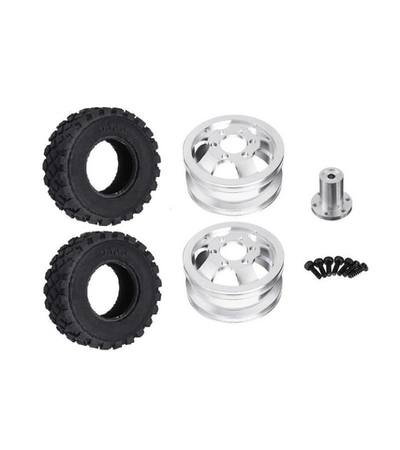 Заднее колесо WPL металллический диск, сдвоенное, KIT