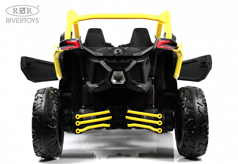 Детский электромобиль RiverToys BRP Can-Am Maverick Y111YY желтый