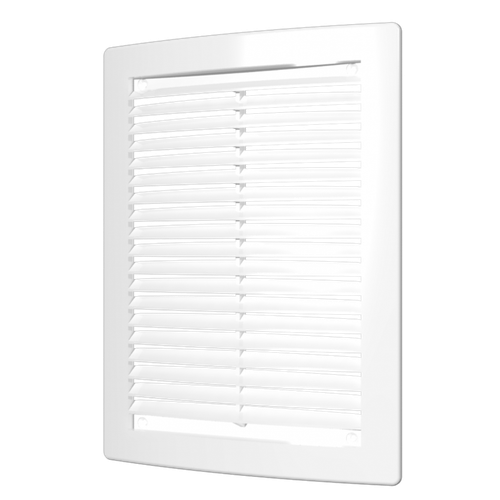 Решетка вентиляционная с сеткой, неразъемная, наклоные жалюзи, 180х250мм, (1825РЦ),  ERA