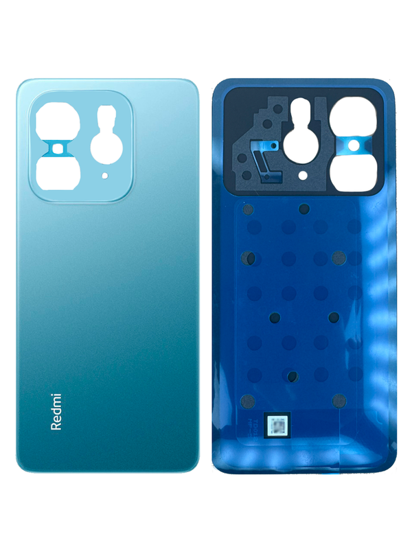 Задняя крышка для Xiaomi Redmi Note 14 синяя (Ocean Blue) без стекла камеры