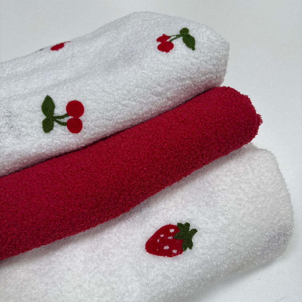 Трикотажный барашек/Букле Красный