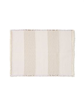 Коврик для ванной Bina из 100% хлопкового жаккарда цвета экрю 50 x 70 см
