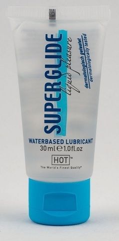 Гель-смазка на водной основе для чувствительной кожи Superglide, 30 мл.