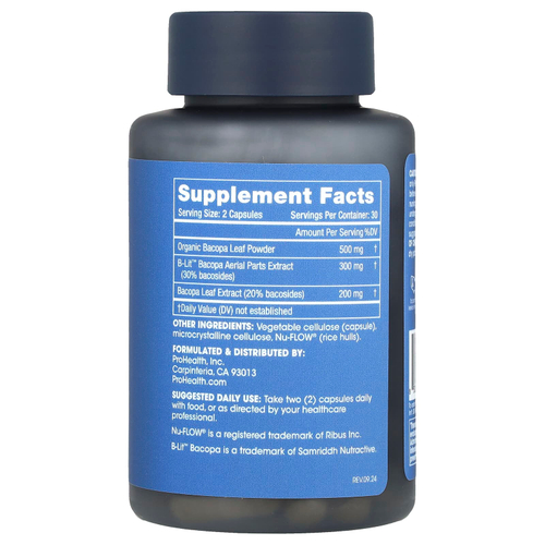 ProHealth Longevity, Бакопа полного спектра, 60 капсул