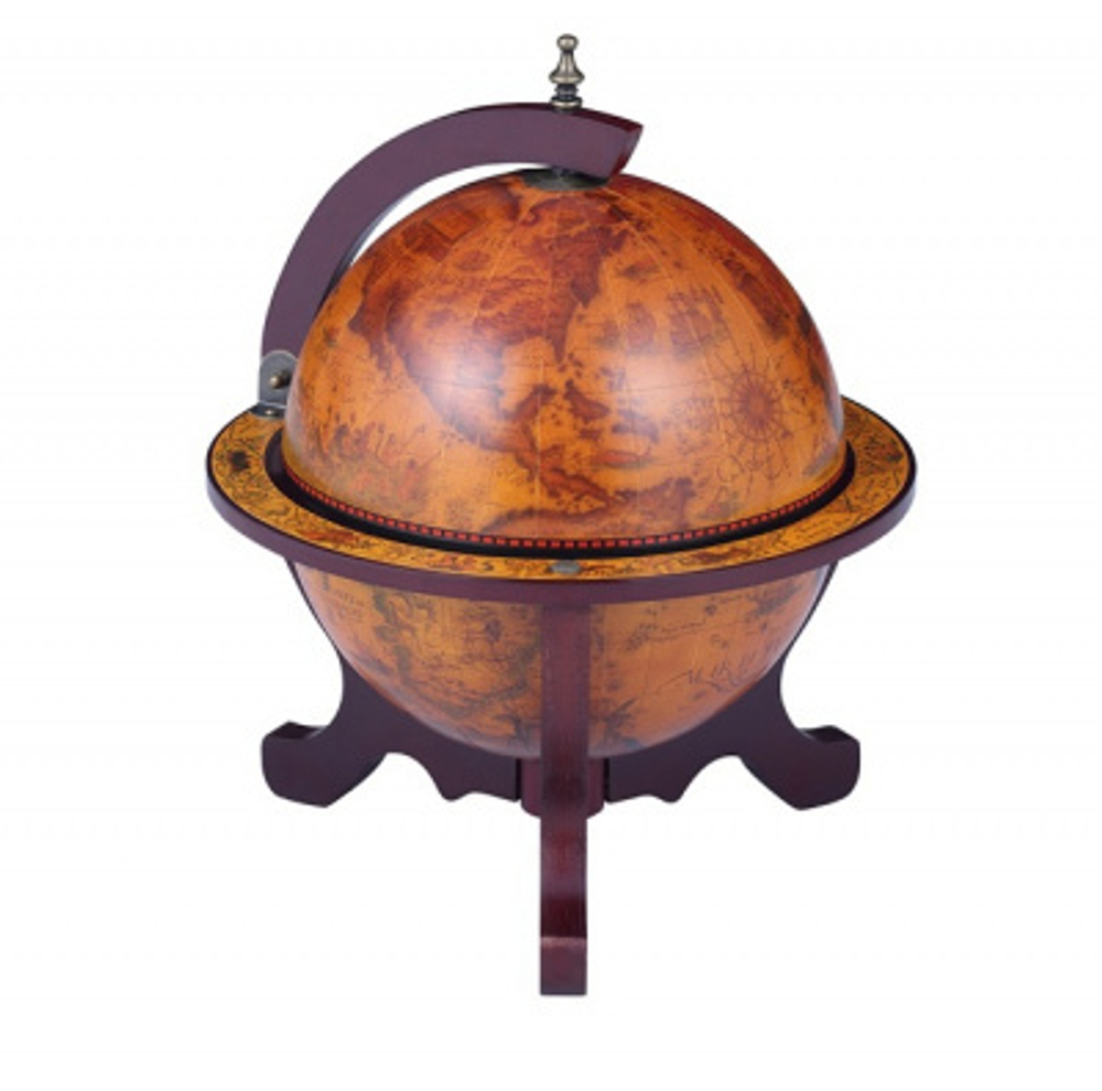 Глобус-бар "Alfeo" настольный, сфера 33 см. JG-33040-RR00