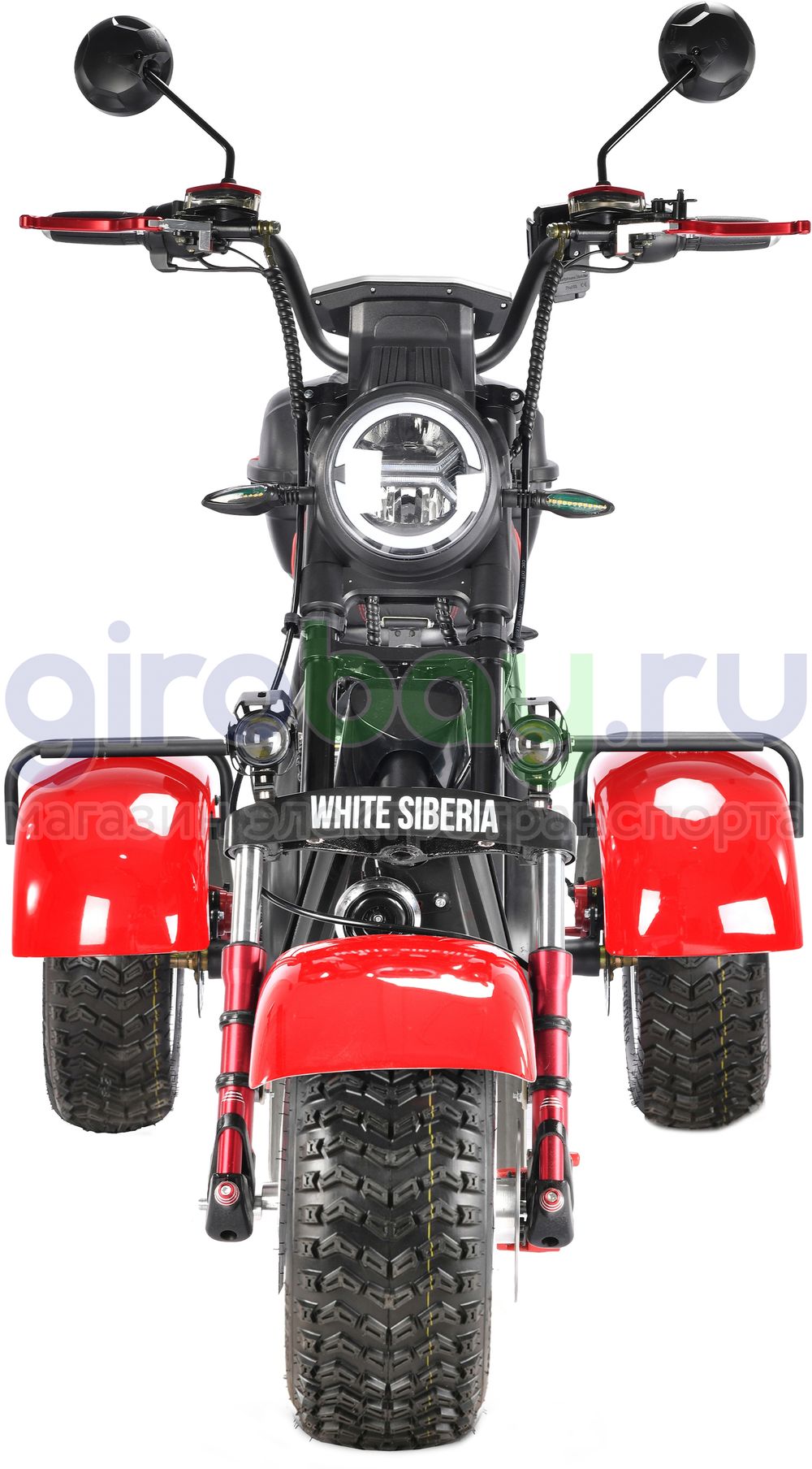 Электроскутер WHITE SIBERIA PRO TRIKE 3000W OFF-ROAD (Красный) фото №7