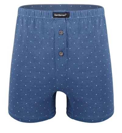 Мужские трусы-шорты в крапинку (Размер: L) (Цвет: синий)