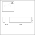 4295/20WL ODL Светильник LED 1*20Вт 3000К 220В IP20 HIGHTECH