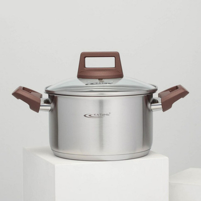 КТ18-D-18 Кастрюля 2,4л нерж сталь ВЕНЕРА 18*11см КАТУНЬ (1/4)