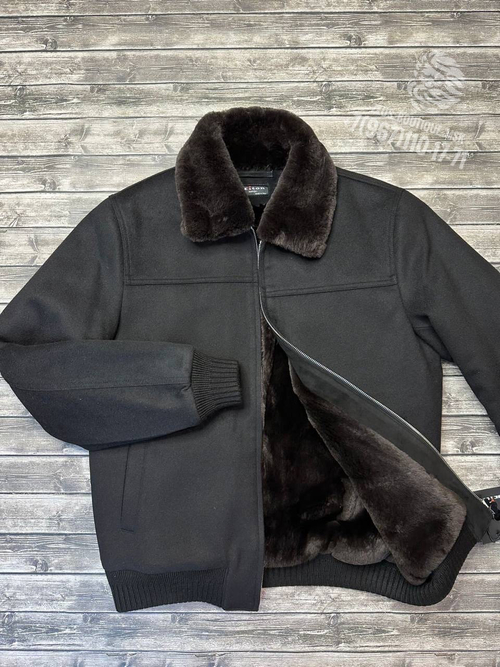 Кашемировая куртка с мехом Kiton