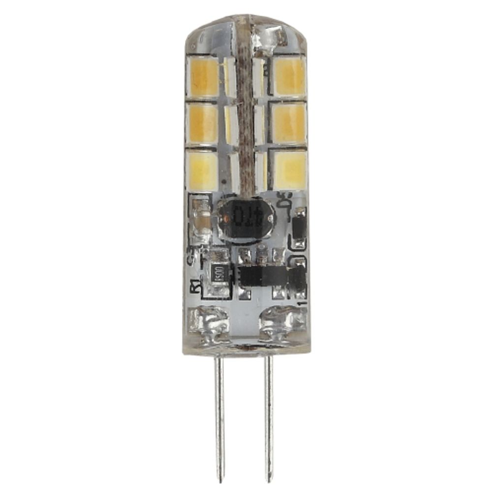Лампа светодиодная ЭРА STD LED JC-1,5W-12V-827-G4 G4 1,5Вт капсула теплый белый свет | Лампы cветодиодные Капсульные (G4, G9)