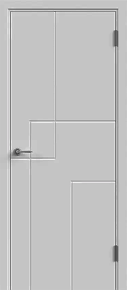 Межкомнатная дверь Velldoris Metro 1 PG Эмаль светло-серая