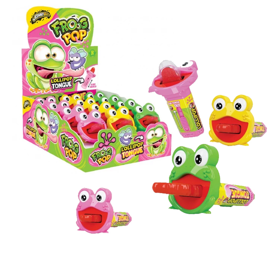 Леденец "Frog Pop" в чехле Лягушка 12шт Johny Bee