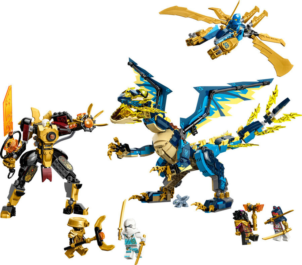 Конструктор LEGO Ninjago 71796 Элементальный Дракон против Робота-императрицы