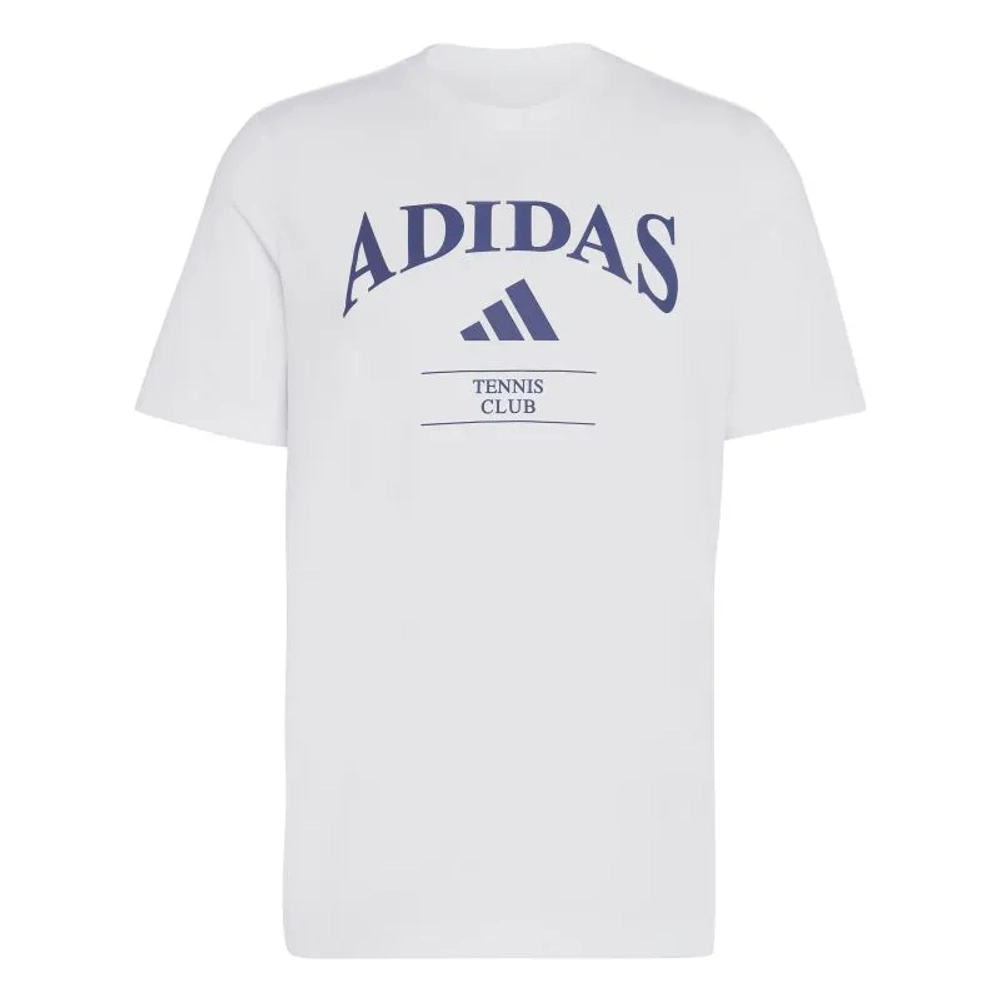 Мужская теннисная футболка Adidas Heritage Tennis Graphic - white