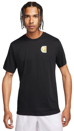 Мужская теннисная футболка Nike Court Dri-Fit T-Shirt Open - black