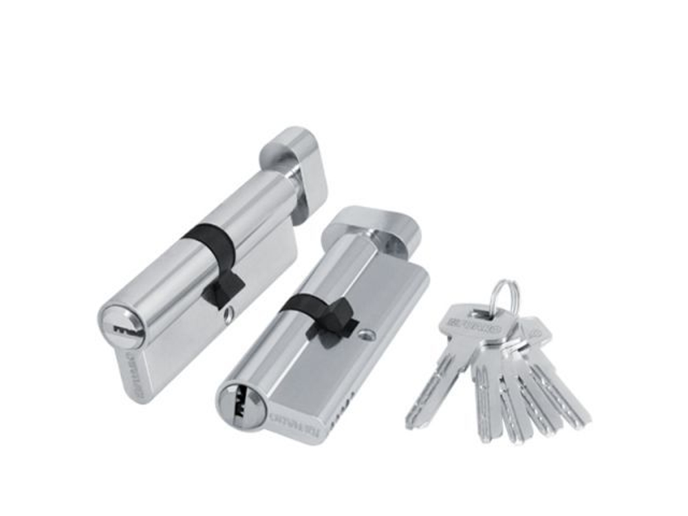 Цилиндр. механизм с вертушкой 200 ZM 60 mm (25+10+25) CP хром 5ключей