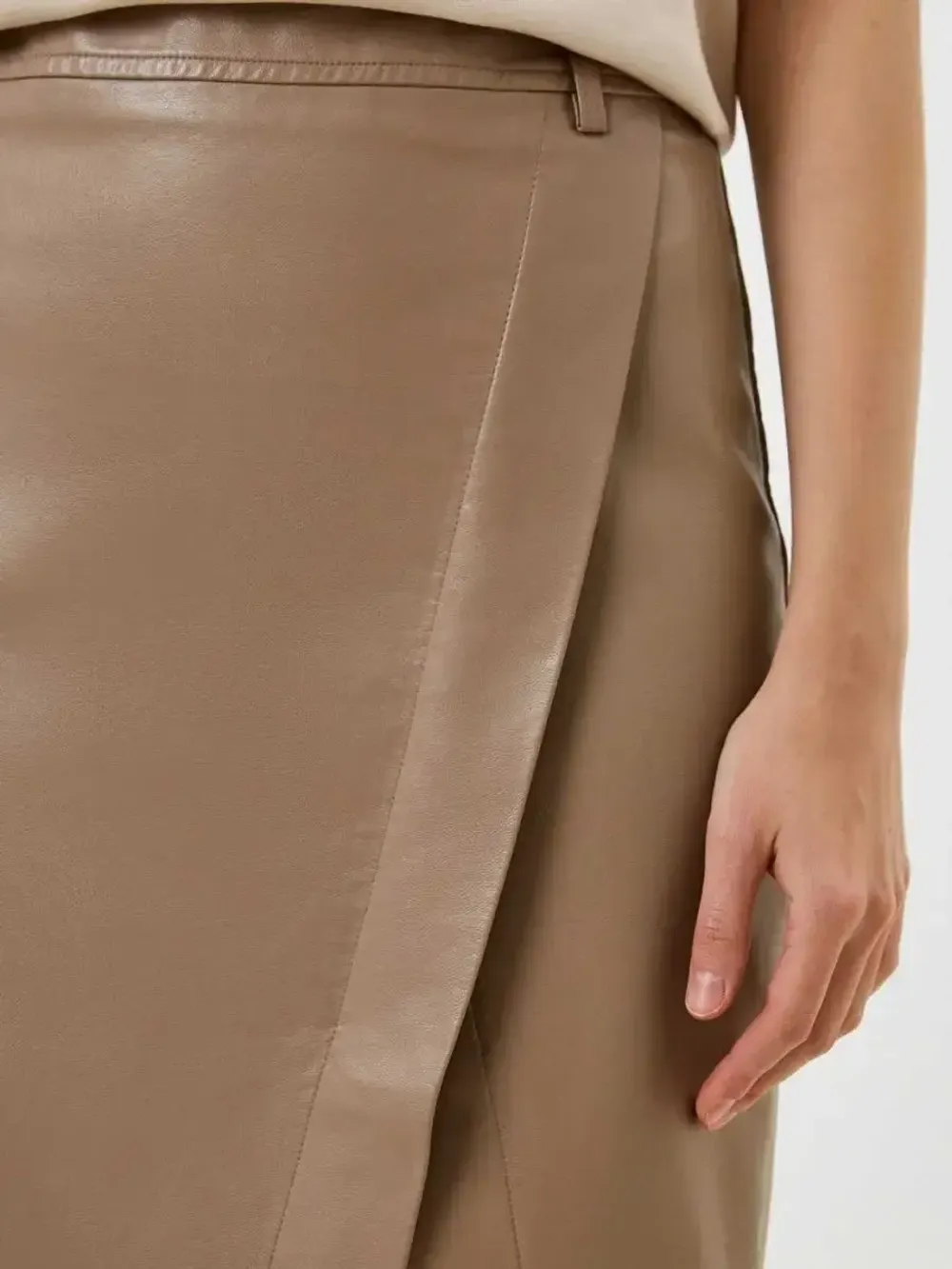 Юбка кожаная